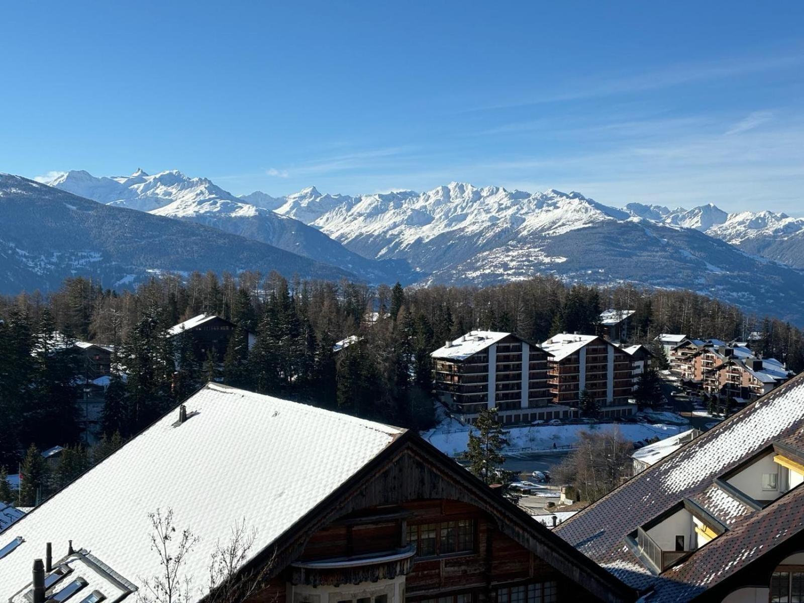 L'Eperon Center Crans Wonderful View Daire Dış mekan fotoğraf